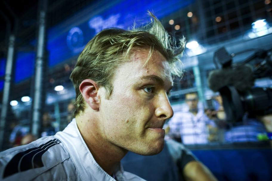 La delusione di Rosberg. Afp